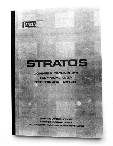 Lancia stratos service manual - service,