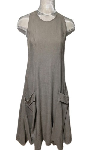 Sarah pacini dress linen beige - sarah,
