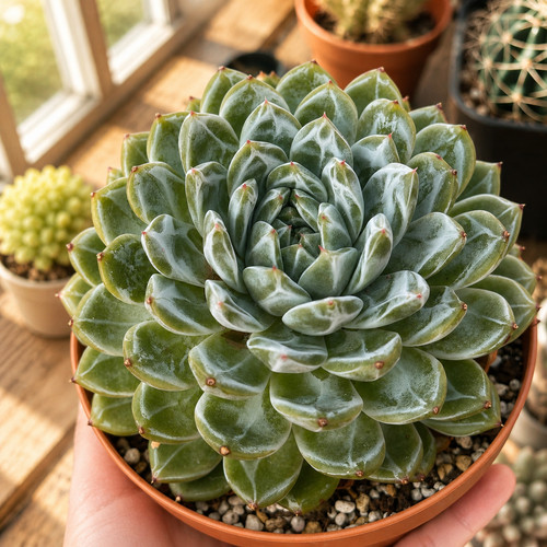 Echeveria snow jenny live - echeveria,