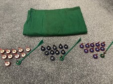 Subbuteo Job Lot - 3 Lightweight Football Teams (not boxed) plus playing pitch