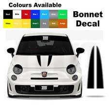 Abarth Fiat 500 Punto 595 Bonnet Stripe Decal Graphic Sticker Badge Livery