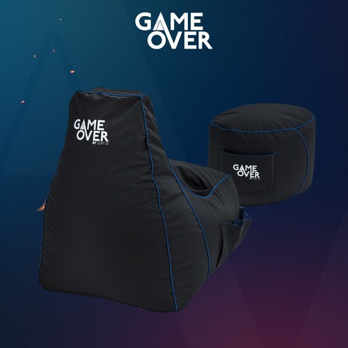 Game over blue bean - game, chair