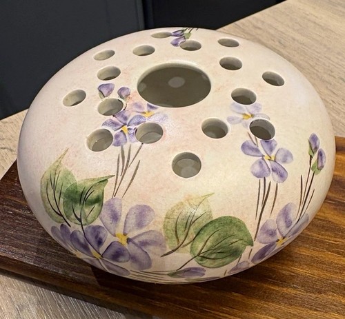 Vintage handpainted pottery - handpainted,