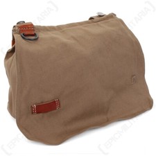 WW1 German Breadbag Tan Canvas Leather Strap - Army Military Reproduction