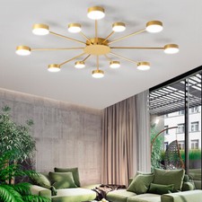 Large Chandelier Lighting Kitchen Gold Pendant Light Bar Lamp LED Ceiling Lights