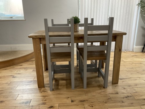Rustic farmhouse dining table - farmhouse,