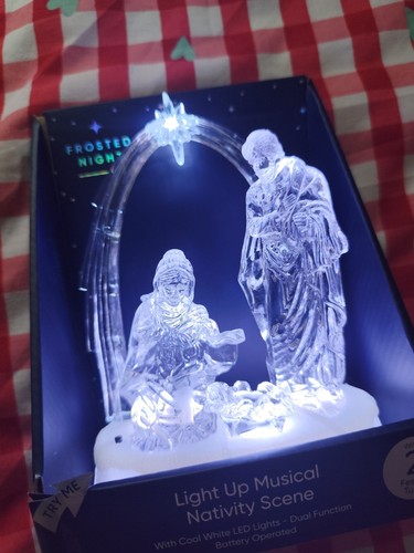 Light musical nativity - light,