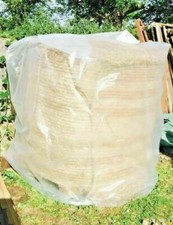 HAY 5FT HEAVY STRAW BIG ROUND BALE COVER BAG TIDY PLASTIC WATERPROOF NETS SQUARE
