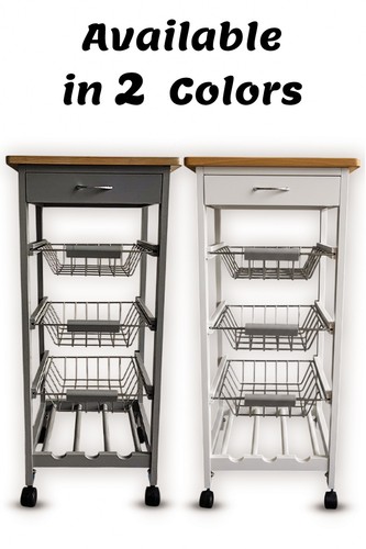 Wooden tier rolling kitchen - 3,