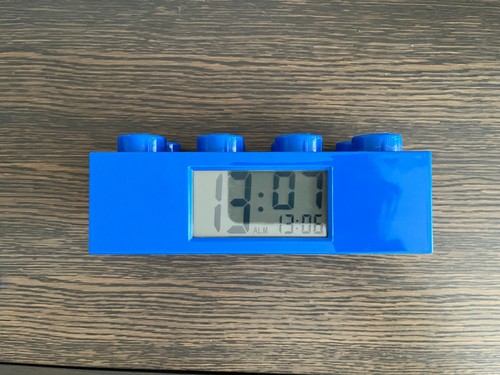 Lego brick alarm clock - lego,