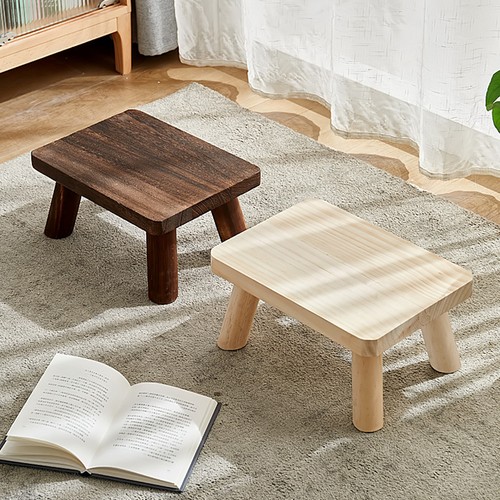 Wooden step stool small bench - wooden,