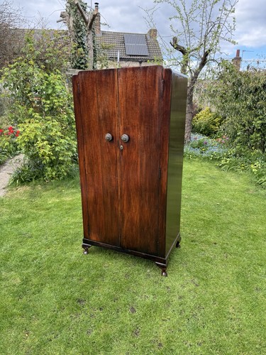 Antique mahogany wardrobe - antique,