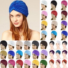 Women Muslim Hijab Cancer Chemo Hat Turban Cap Lady Stretch Hat ↑