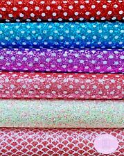 Chunky Glitter Fabric Polka