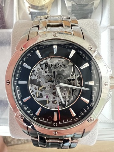 Bulova men see thru - thru, skeleton