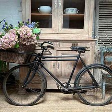 Vintage Original Bakers / Butchers Delivery Bike Bicycle With Basket