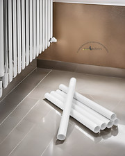 16 White Radiator Pipe Cover