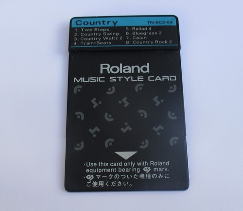 Roland music style card - roland,