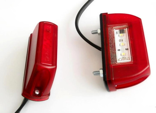 Rear led number plate - 2x,