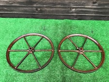 Vintage Cast Iron Wheels. (