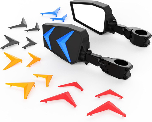 Utv side view mirrors 2 - view, .75-2"