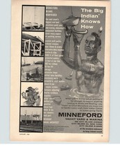 1960 PAPER AD Minneford Yacht