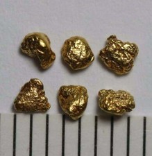 6 GOLD NUGGETS- GOLD NUGGETS from ALASKA! 