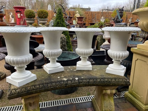 Set four cast iron white - set,