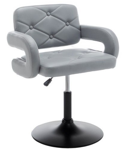 Grey quilted leather style - leather,