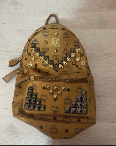 Brown mcm womens backpack - brown,