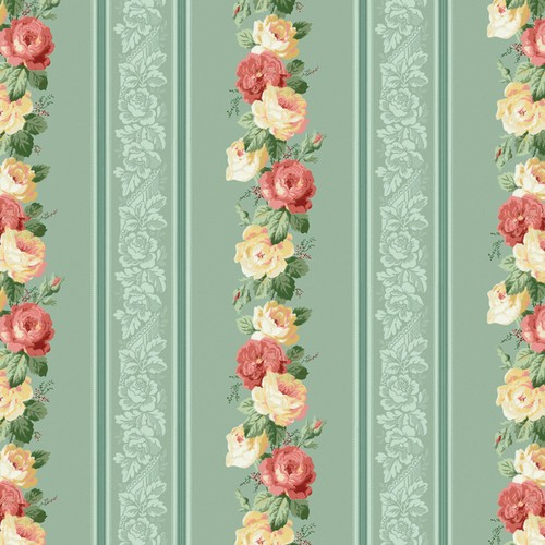 Dollhouse wallpaper striped - wallpaper,
