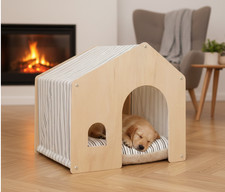 WHITE BLACK STRIPES Wooden