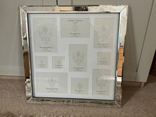 Laura Ashley Block Mirror Multi Aperture Photo Frame Brand New