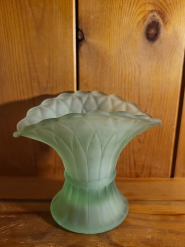 Vintage frosted green - vintage, glass