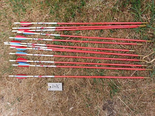 Used wooden arrows - wooden, 23.5