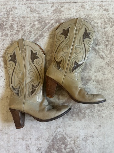 Vintage cream brown dan - brown,