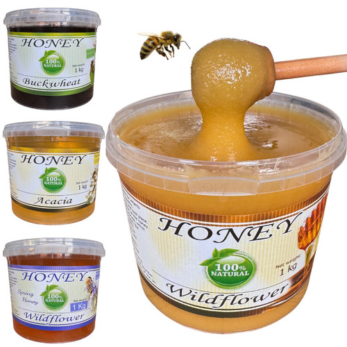 Organic 1kg honey wildflower - 1kg,