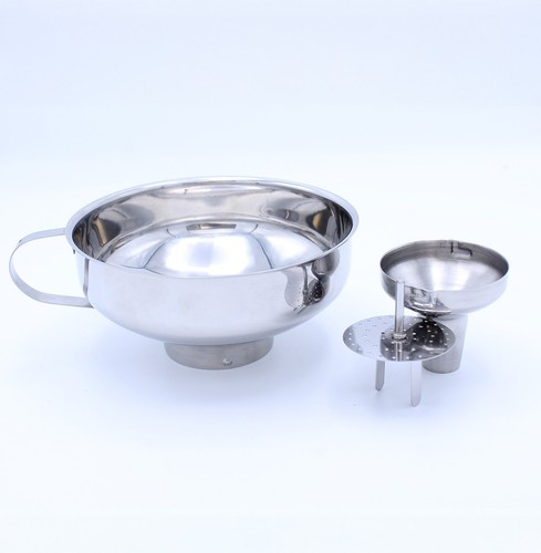 Stainless steel funnel - steel, 3-piece