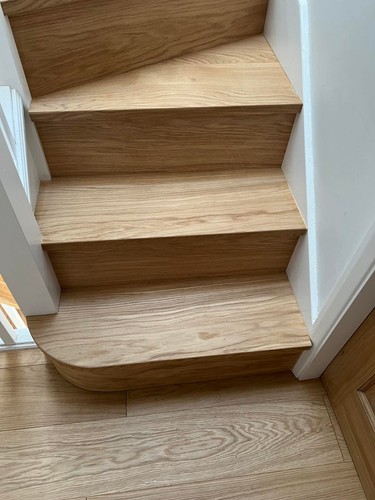 Oak stairs steps cladding - oak,