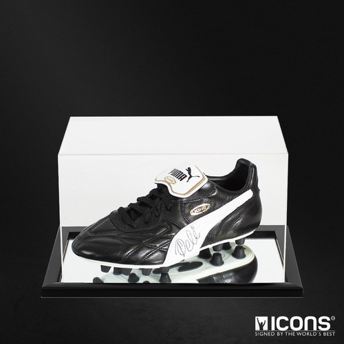 Pele signed black puma - pele,