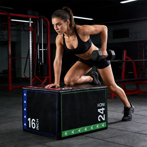 Plyometric jump box soft crate - box,