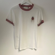 Gucci Cream white ladybird Logo T Shirt Size XS