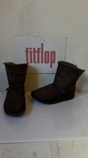 Fitflop Mukluk Winter Leather Ankle Boots Size UK 6 EU 39