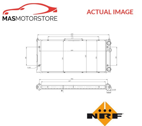 Engine cooling radiator - cooling, nrf