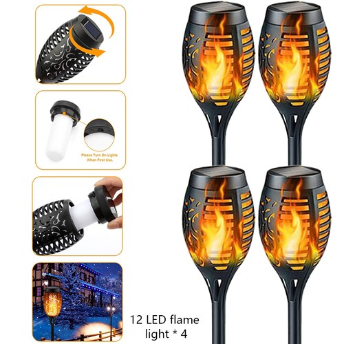 Flame effect solar - effect, outdoor