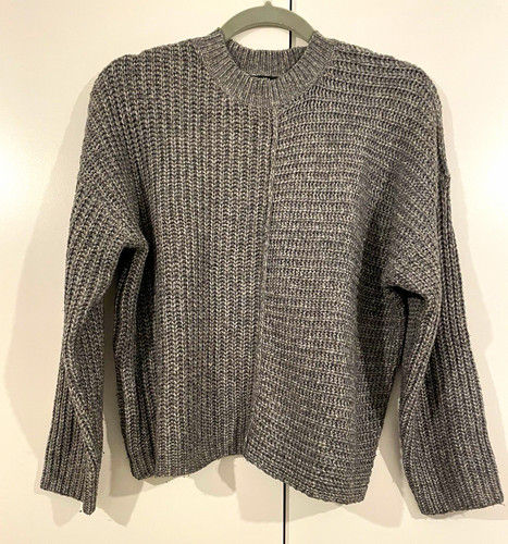 Bershka grey chunky - grey, crew