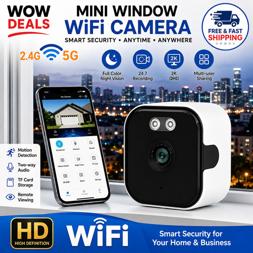 Window security camera 3mp - 2k,