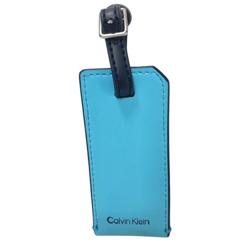 Calvin klein luggage tag blue - calvin,