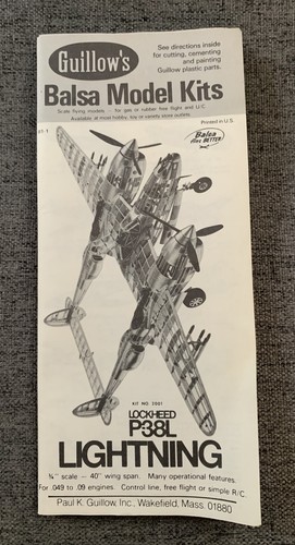 Vintage guillow balsa - balsa, model