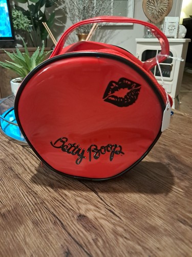 Betty boop bag red round - betty, bag,